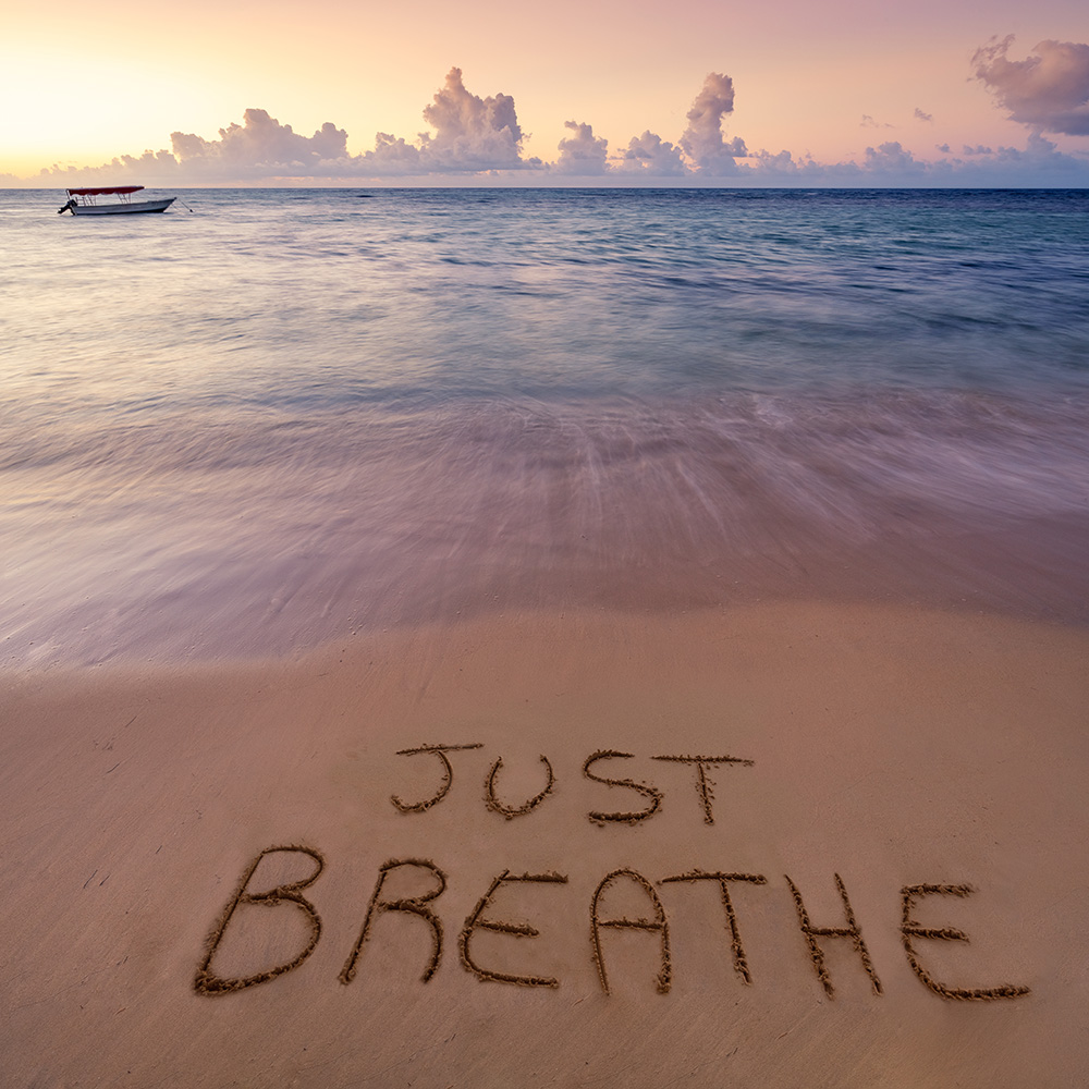 Just breath written in the sand
